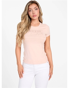 Футболка Eco Viktoria с камнями, розовый Guess factory
