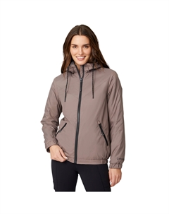 Свободная страна Женская Легкая Бомбер Ветрозащитная куртка, мокко Free country