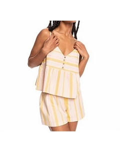 Открытый топ в полоску тапиоки вертикальной, Tapioca Alla Stripe Verticale Roxy