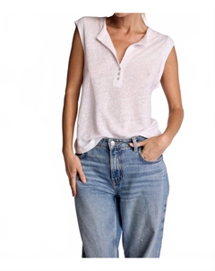 Льняная футболка Sky в белом цвете Sundays