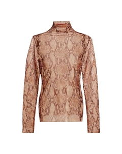 Wendell топ с сетчатыми вставками в змеином принте, Snake Print Simon miller