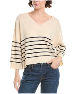 Уикенд Макс Мара Лева кашемировый свитер, белый Weekend max mara