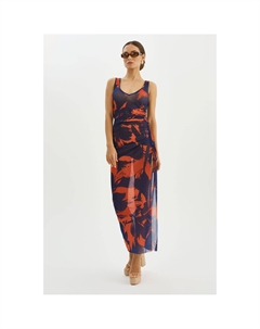 Хадил | Сетчатое макси-платье, Floral Lamarque