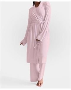 Халат Collagen Lounge в нежно-розовом цвете Buki