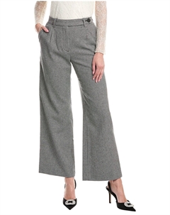 Мужские брюки из шерстяной смеси, черный Maje