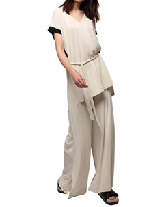 Туника с поясом кремового цвета Ozai n ku