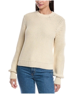 Свитер с отделкой рюш, бежевый Theory