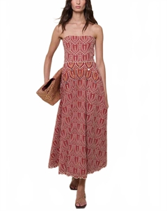 Платье Bengala с разрезом до щиколотки в цвете паприка/экрю, Paprika/Ecru Johanna ortiz