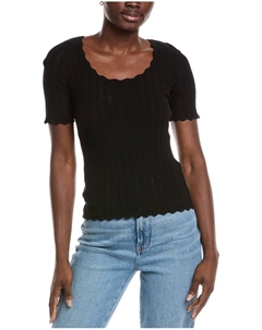 Фор Олл Манкайнд вязаная футболка, черный 7 for all mankind