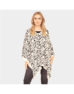Леопардовый пончо Truedames