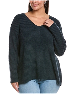 Свитер с V-образным вырезом из кашемира, синий Eileen fisher