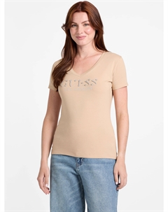 Футболка Eco Salsa с логотипом, кремовый Guess factory