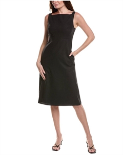 Платье с квадратным вырезом, черный Theory