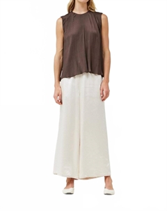 Брюки Stay With Me из сатина в кремовом цвете Grade & gather