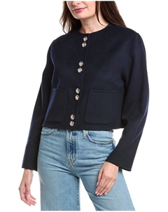 Жакет из смесовой шерсти, синий Maje