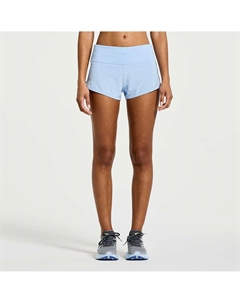 Женские шорты Outpace Split размер XL синие эластичные с внутренним швом 2,5 дюйма Saucony