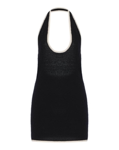 Vian Платье из кашемира и шелка в черном цвете Aya muse