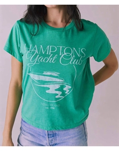 Футболка Hamptons Yacht Club с принтом в мятно-зеленом цвете Chaser
