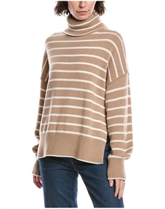 Теория Свитер из шерсти и кашемира с фактурной вязкой, Tan Theory