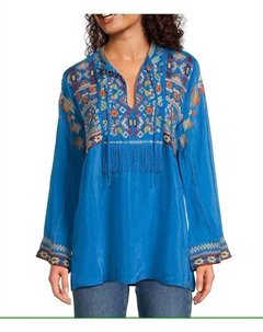 Туника Coriander Tunic Karen в цвете малибу блю, синий Johnny was