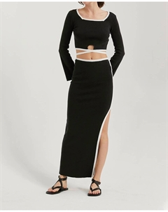 Комплект из двух свитеров Joanne с квадратным вырезом, черный Crescent