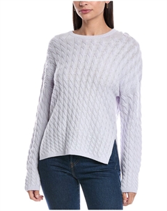 Свитер из смеси шерсти и кашемира с узором «Кабель» от Karina Theory