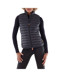 Спаси Утку Женская черная стеганая жилетка Шарлотта Save the duck