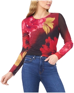 Топ с сеткой, красный Ted baker london