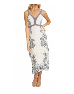 Sana Платье Protea Paisley в цвете слоновая кость Caballero