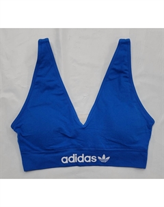 Современный бюстгальтер-бралетт Flex Scoop с вырезом на пояснице в цвете Blue Bird 2 Adidas