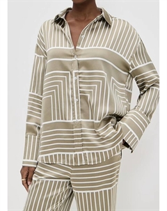 Сатиновая рубашка Amira в цвете шалфей, Sage 4th & reckless