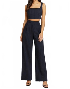 Широкие брюки в цвете Navy Mac duggal