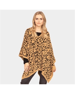 Леопардовый пончо Truedames