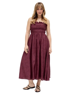 Women's Marie Жаккардовое мини-платье, Burgundy Raffya
