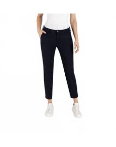 Брюки чинос с отворотами темно-синего цвета Mac