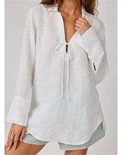 Белая туника с галстуком Bella dahl