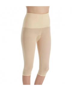 Женские утягивающие брюки-капри Power Lites с широкой резинкой бежевого цвета Rago