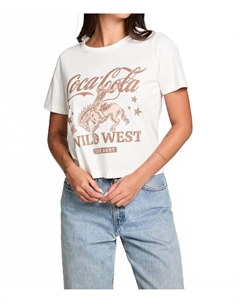 Женский топ Coca Cola Wild West в белом цвете Chaser
