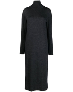 Серое платье миди с высоким воротом, серый Parosh