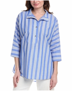 Синяя полосатая туника из поплина Fate by lfd