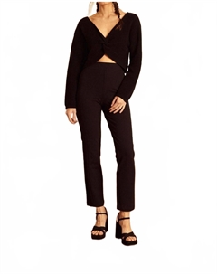 Черный укороченный свитер Indie Caballero