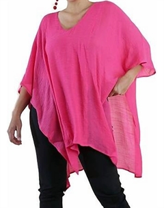 V-образный кафтан-туника в ягодном оттенке, Berry Umgee