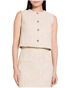 Жилет с накладными карманами, коричневый Theory