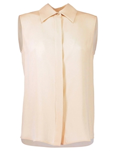 Женский шелковый топ Hansen без рукавов с геометрическим узором, телесного цвета, Nude Michael kors