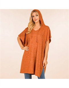 Уютное худи-пончо, Rust Truedames