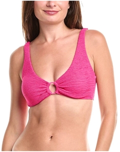 Бюстгальтер-топ с текстурированными кольцами, розовый Vince camuto