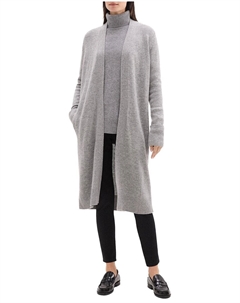 Теория Длинный кардиган из шерсти и кашемира, мультиколор Theory