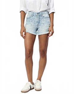 Шорты Ivy Mid-High с рваным краем в цвете Flora Blue Dear john denim