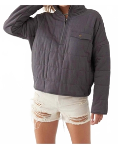 Куртка Mable стеганая с застежкой в темно-сером цвете, темно-серый O`neill