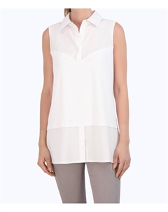 Женская плетеная туника белого цвета Foxcroft